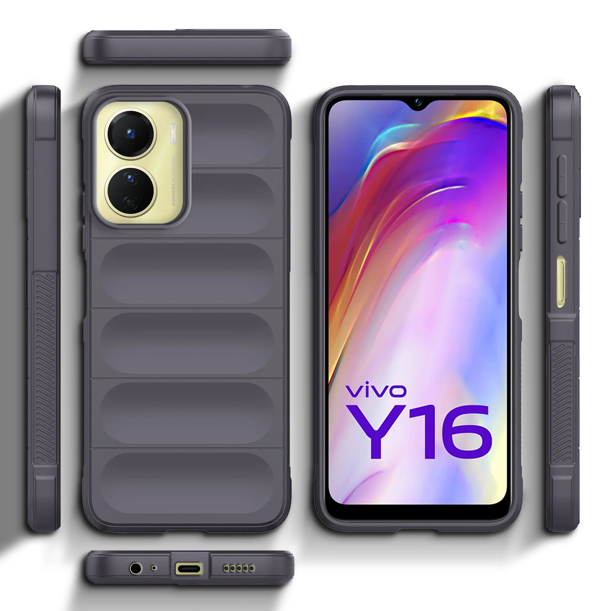 Soft Silicone Comfort Grip Back Cover Case For Vivo Y16 - Image 24