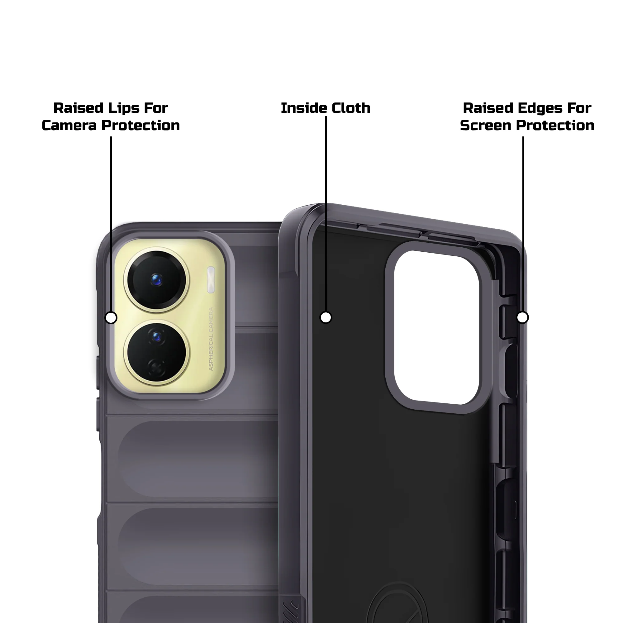 Soft Silicone Comfort Grip Back Cover Case For Vivo Y16 - Image 26