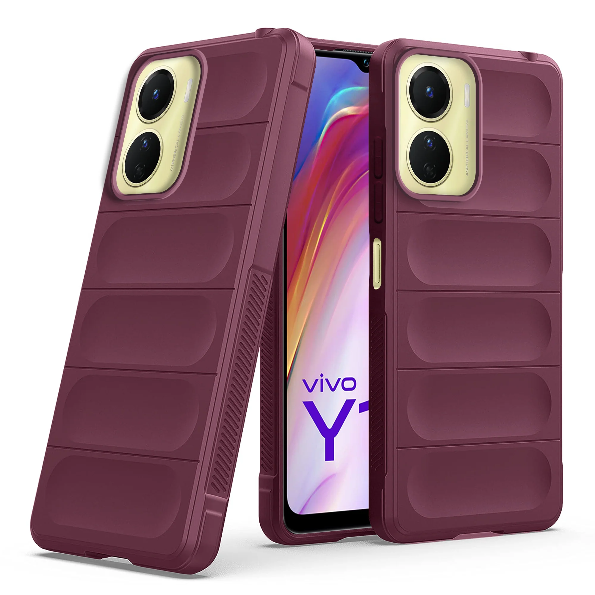 Soft Silicone Comfort Grip Back Cover Case For Vivo Y16 - Image 34