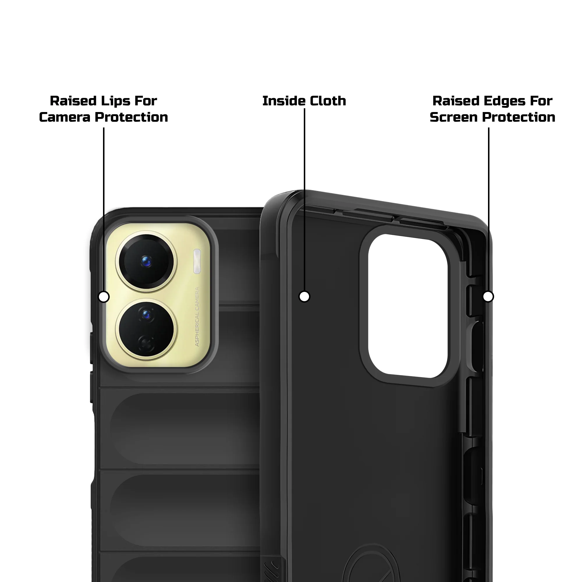 Soft Silicone Comfort Grip Back Cover Case For Vivo Y16 - Image 5