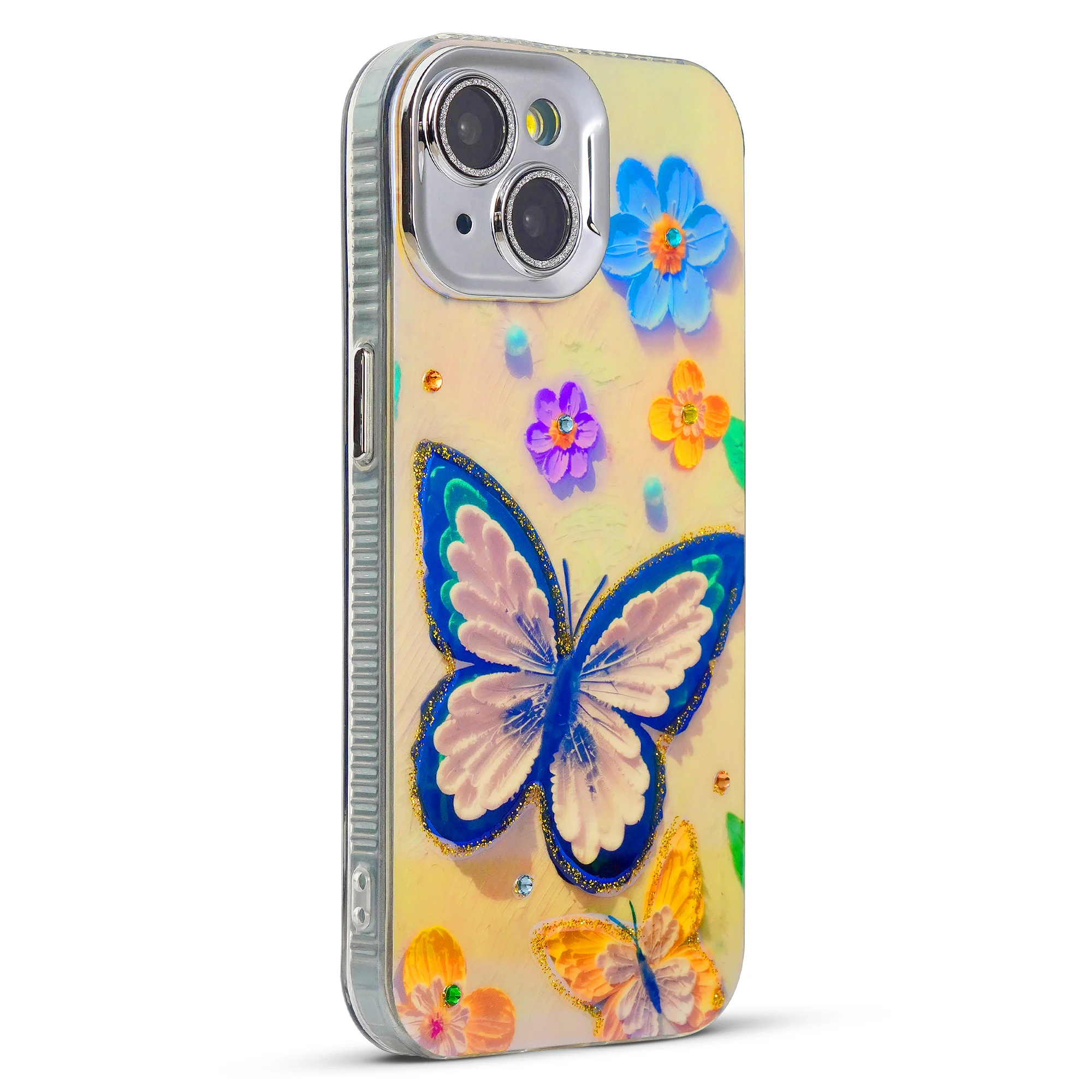 Luxury Glitter Butterfly Back Cover for Apple iPhone 14 - Image 2