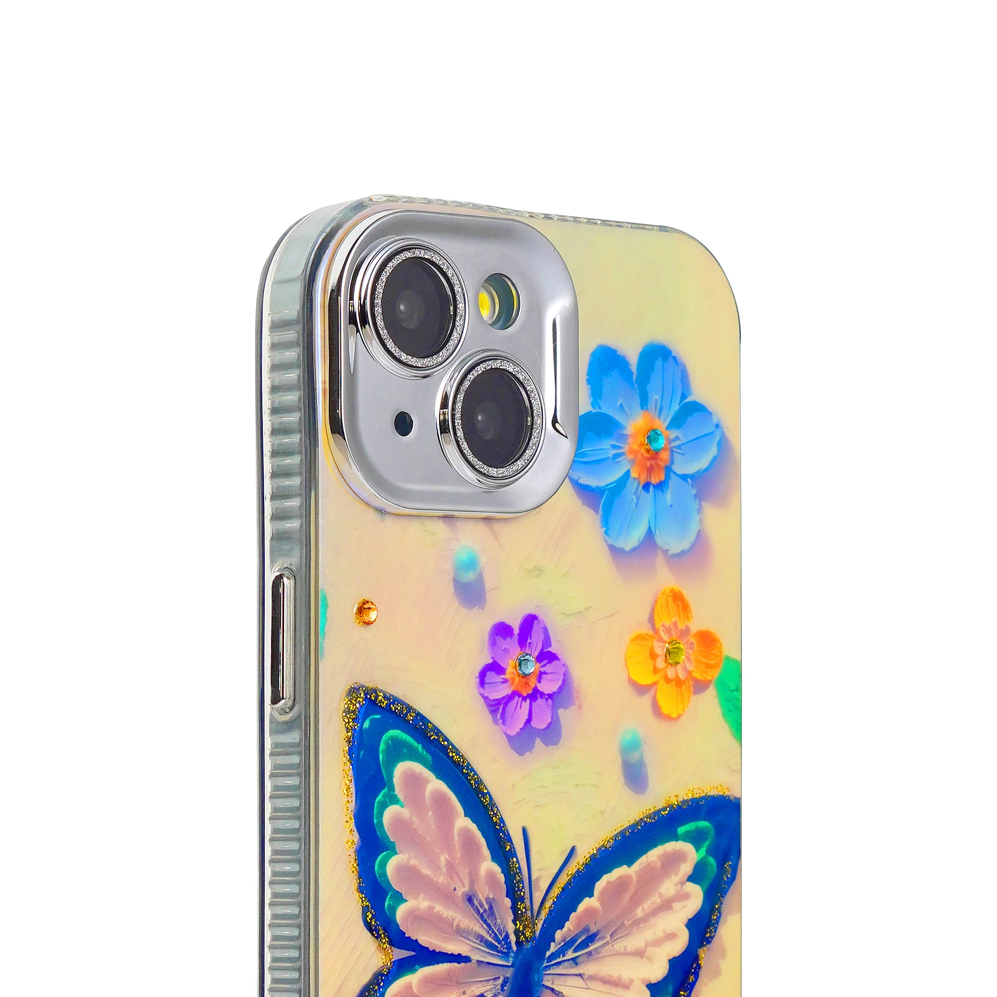Luxury Glitter Butterfly Back Cover for Apple iPhone 14 - Image 4