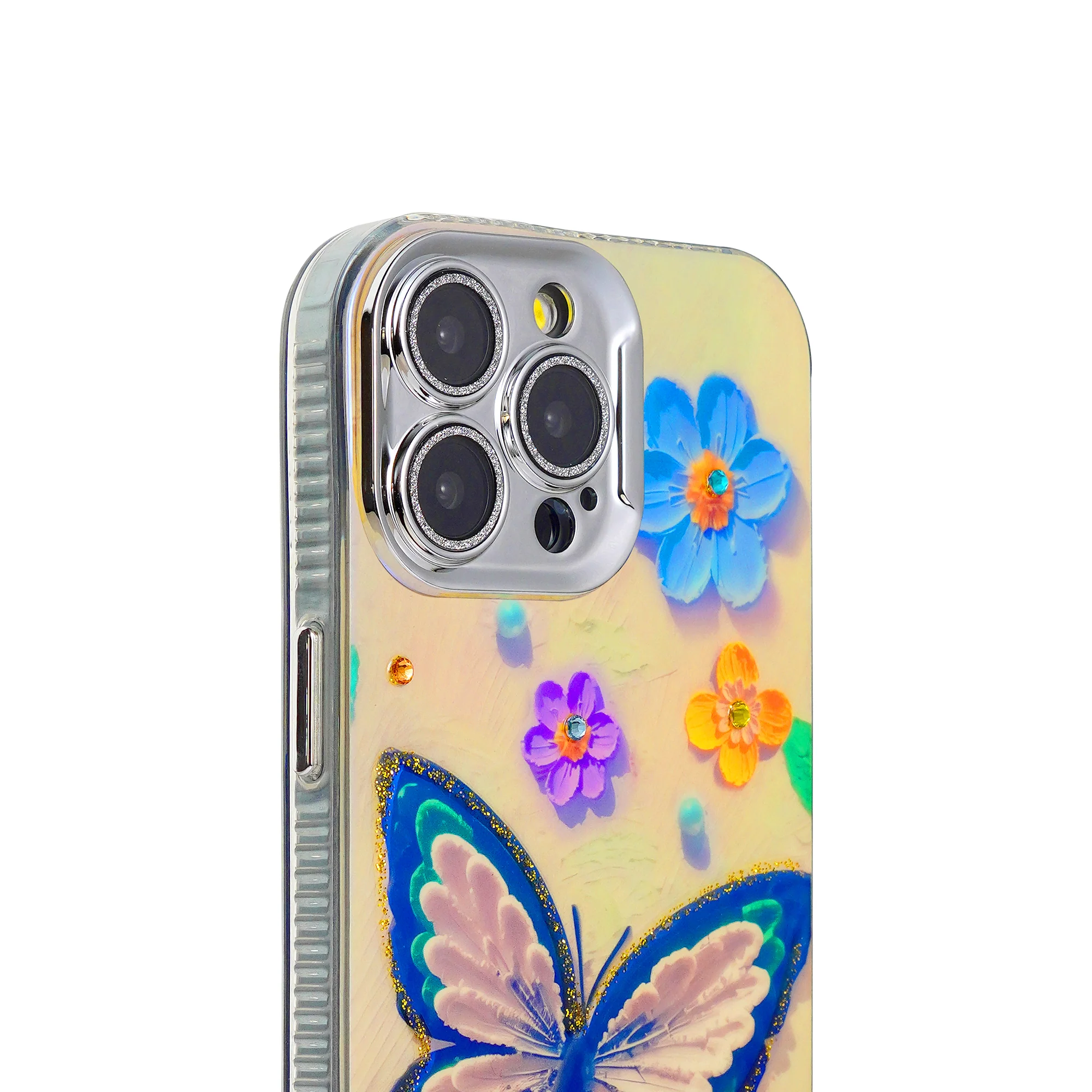 Luxury Glitter Butterfly Back Cover for Apple iPhone 14 Pro - Image 4