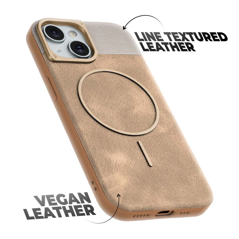 Luxury Leather Wireless Charging Support Case for Apple iPhone 13 - Image 30