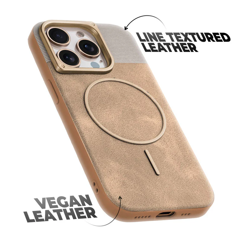 Luxury Leather Wireless Charging Support Case for Apple iPhone 15 Pro Max - Image 30