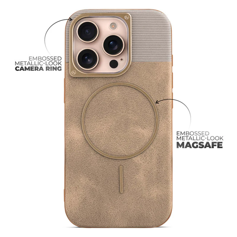 Luxury Leather Wireless Charging Support Case for Apple iphone 16 Pro Max - Image 28