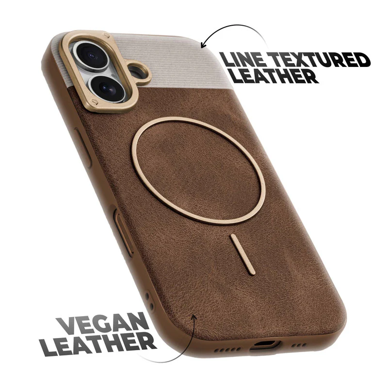 Luxury Leather Wireless Charging Support Case for Apple iPhone 16 - Image 24