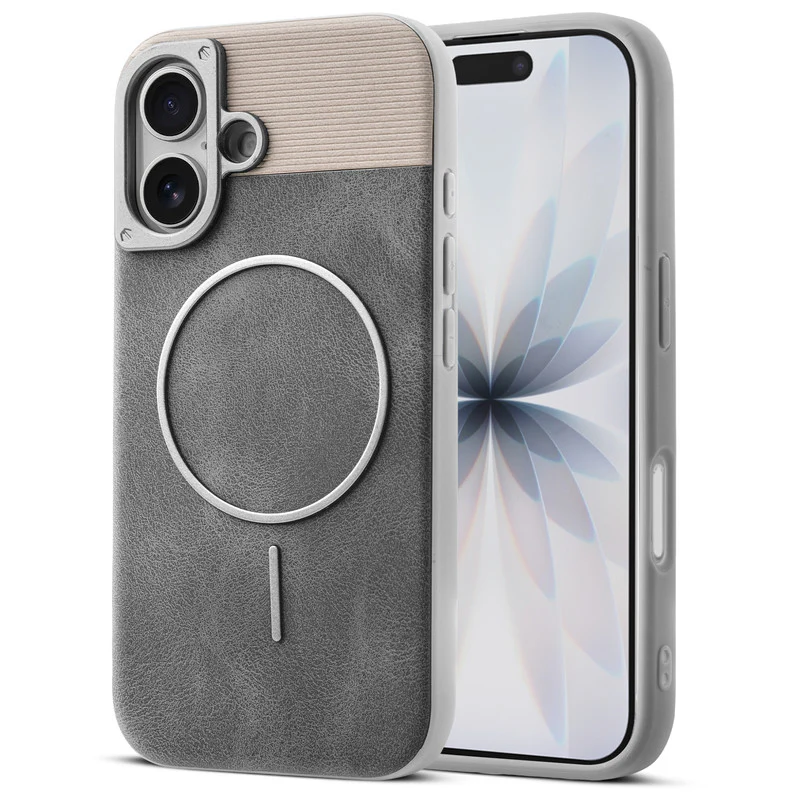 Luxury Leather Wireless Charging Support Case for Apple iPhone 17 - Image 19