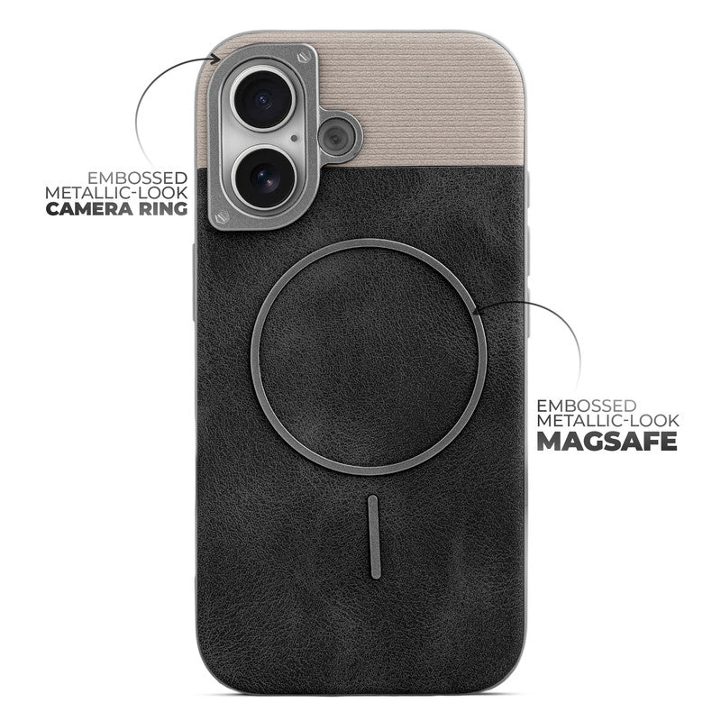 Luxury Leather Wireless Charging Support Case for Apple iPhone 17 - Image 4