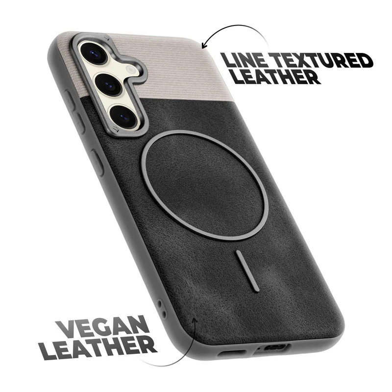 Luxury Leather Wireless Charging Support Case for Samsung S24 5G - Image 12