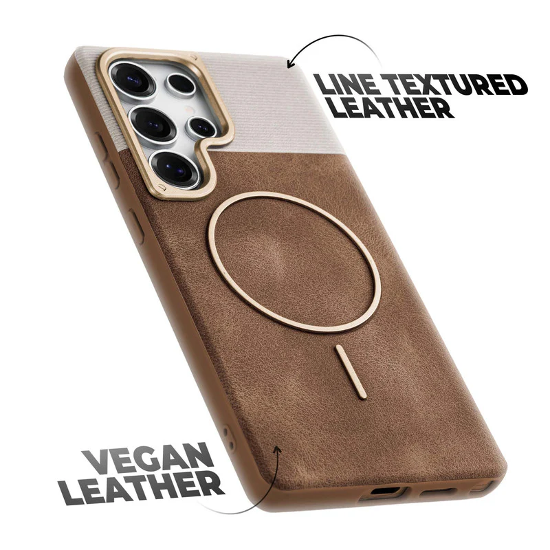 Luxury Leather Wireless Charging Support Case for Samsung S24 Ultra 5G - Image 12