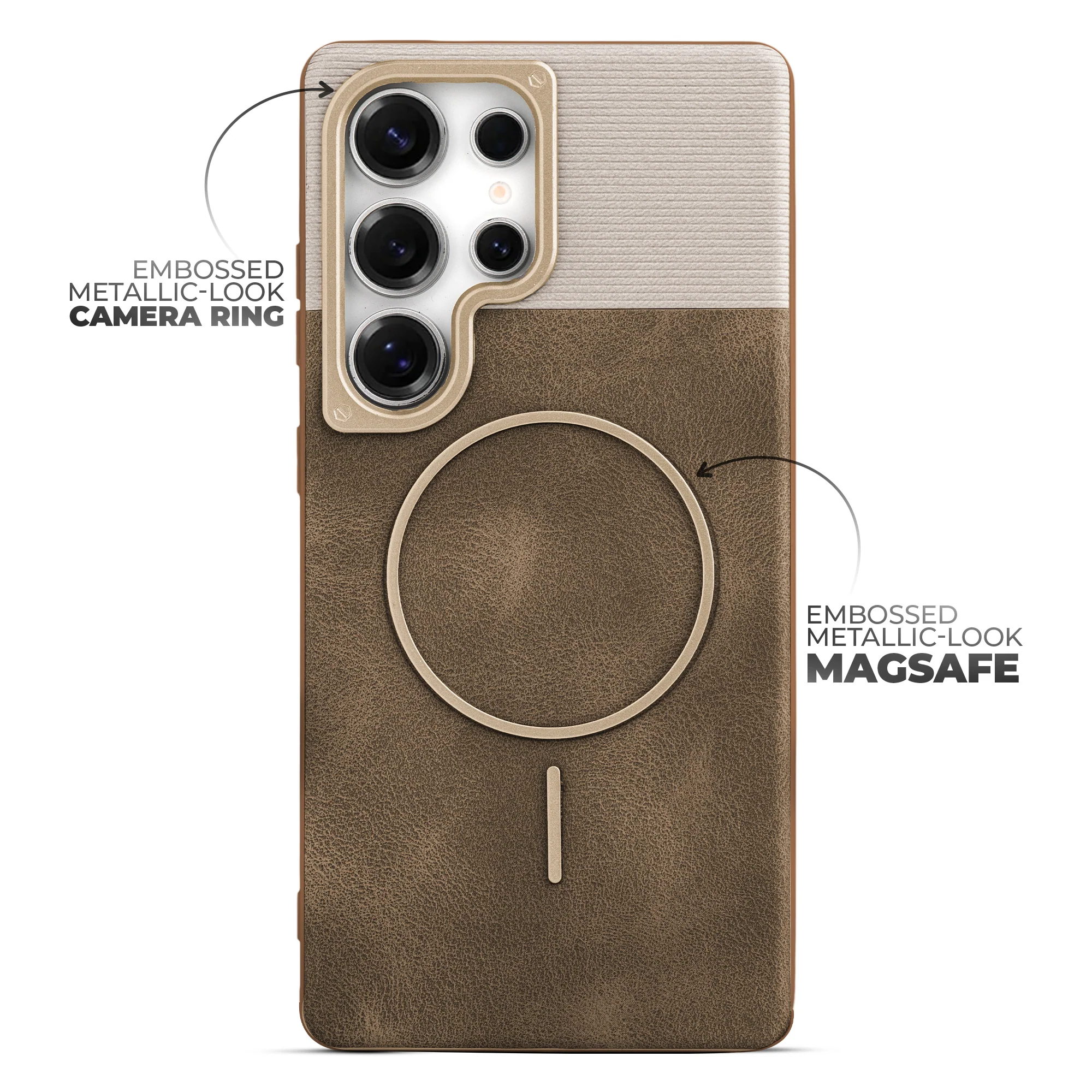 Luxury Leather Wireless Charging Support Case for Samsung S24 Ultra 5G - Image 34