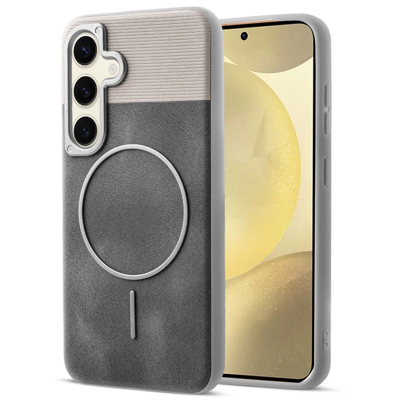 Luxury Leather Wireless Charging Support Case for Samsung S25 5G - Image 19