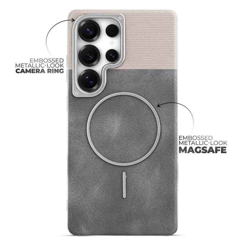 Luxury Leather Wireless Charging Support Case for Samsung S25 Ultra 5G - Image 22