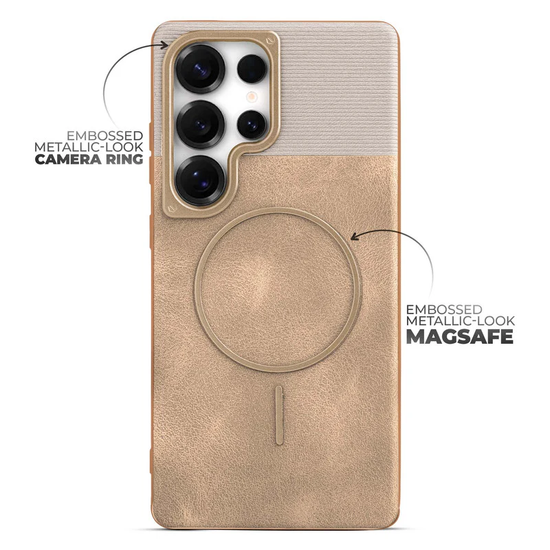 Luxury Leather Wireless Charging Support Case for Samsung S25 Ultra 5G - Image 28