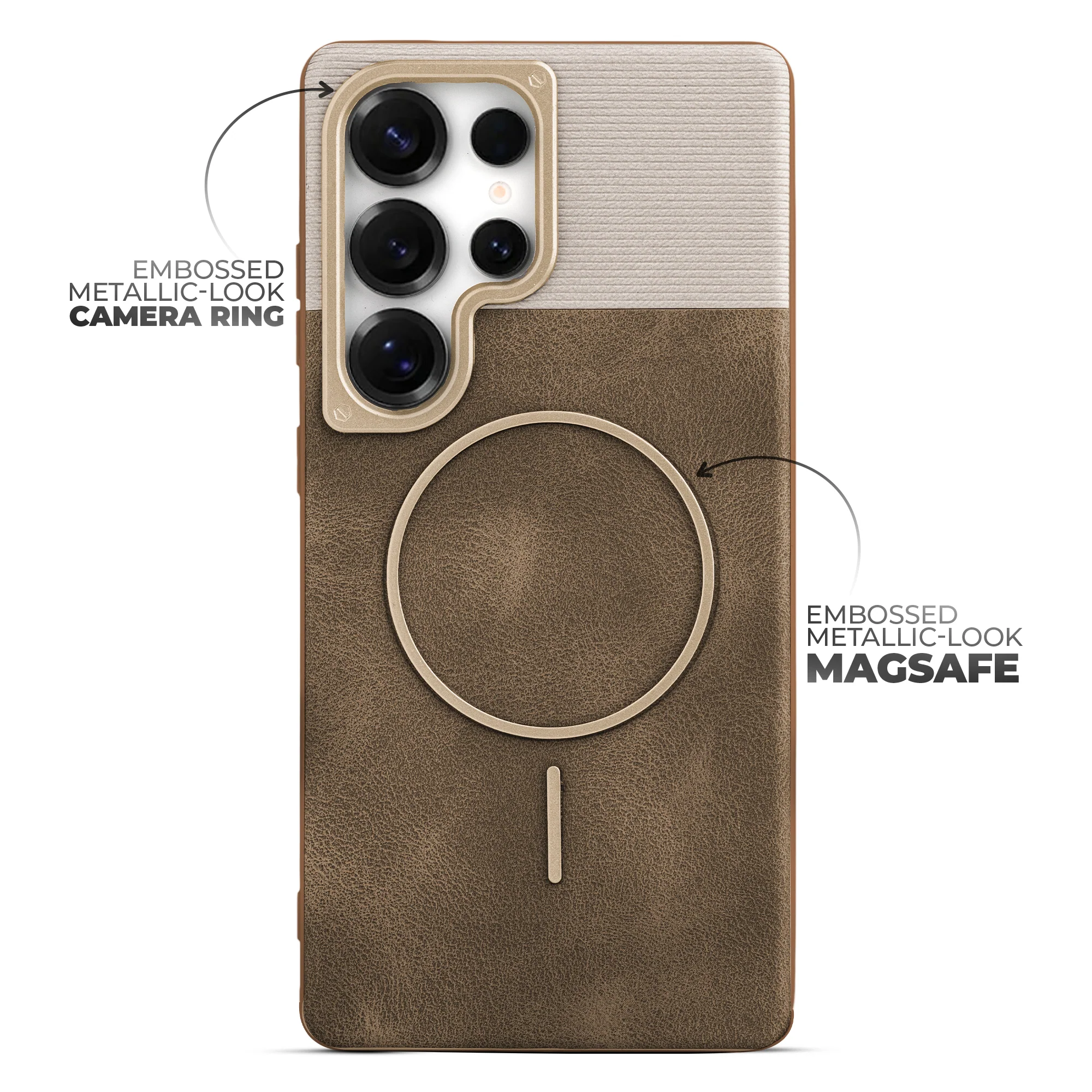 Luxury Leather Wireless Charging Support Case for Samsung S25 Ultra 5G - Image 34