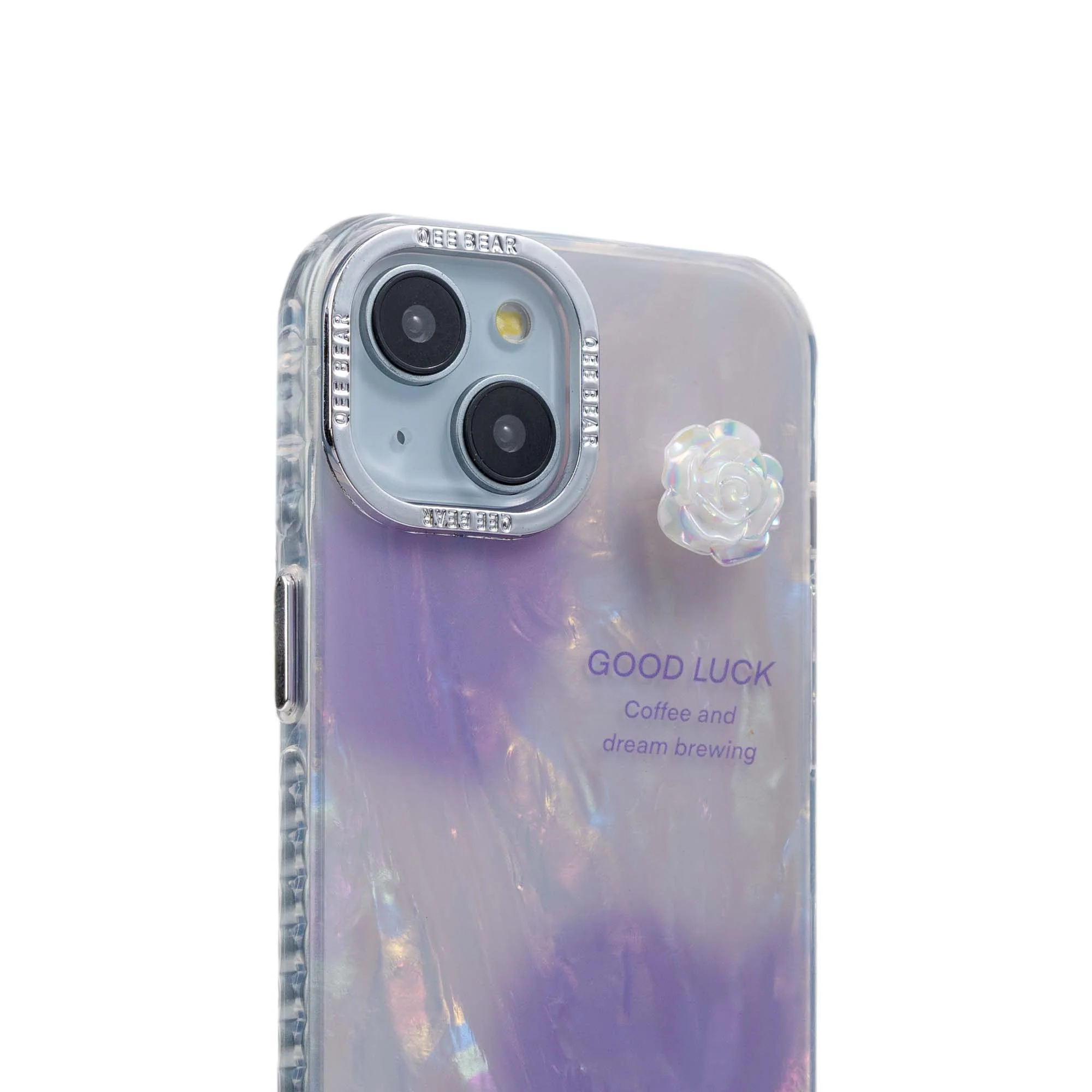 Luxury Purple Marble Back Cover for Apple iPhone 14 - Image 4
