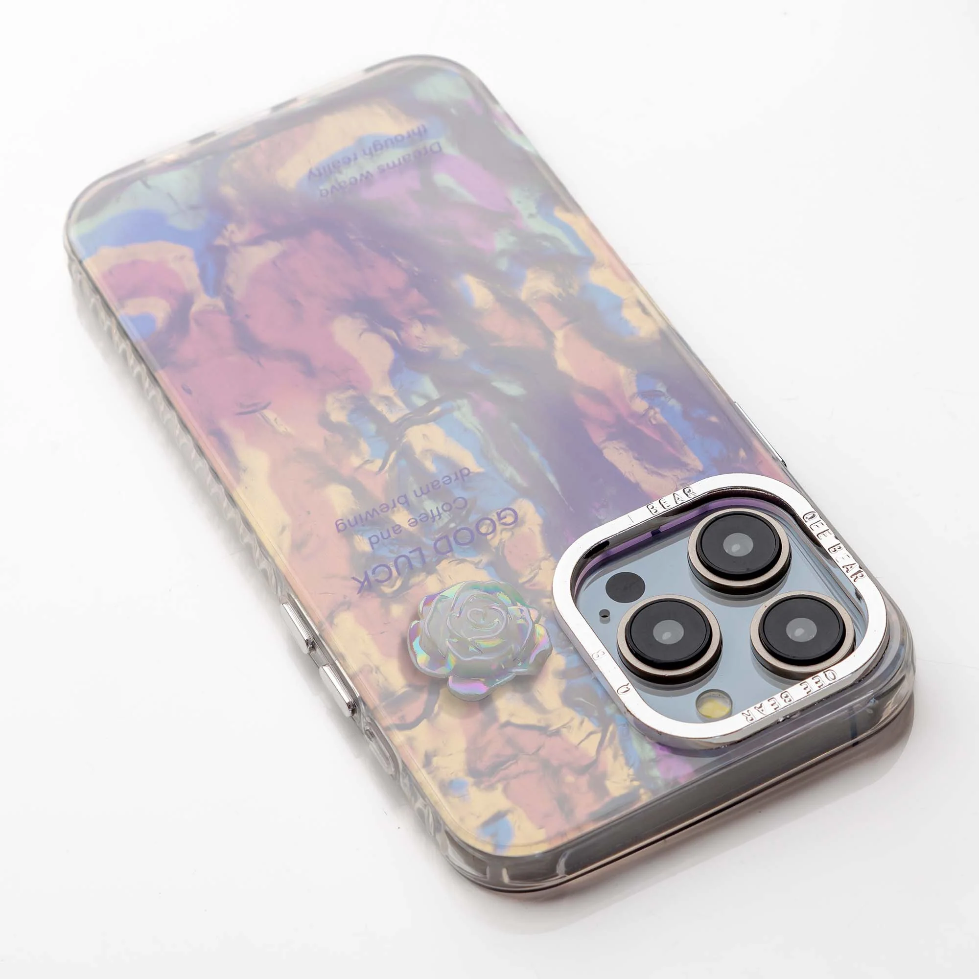 Luxury Purple Marble Back Cover for Apple iPhone 15 Pro Max - Image 4