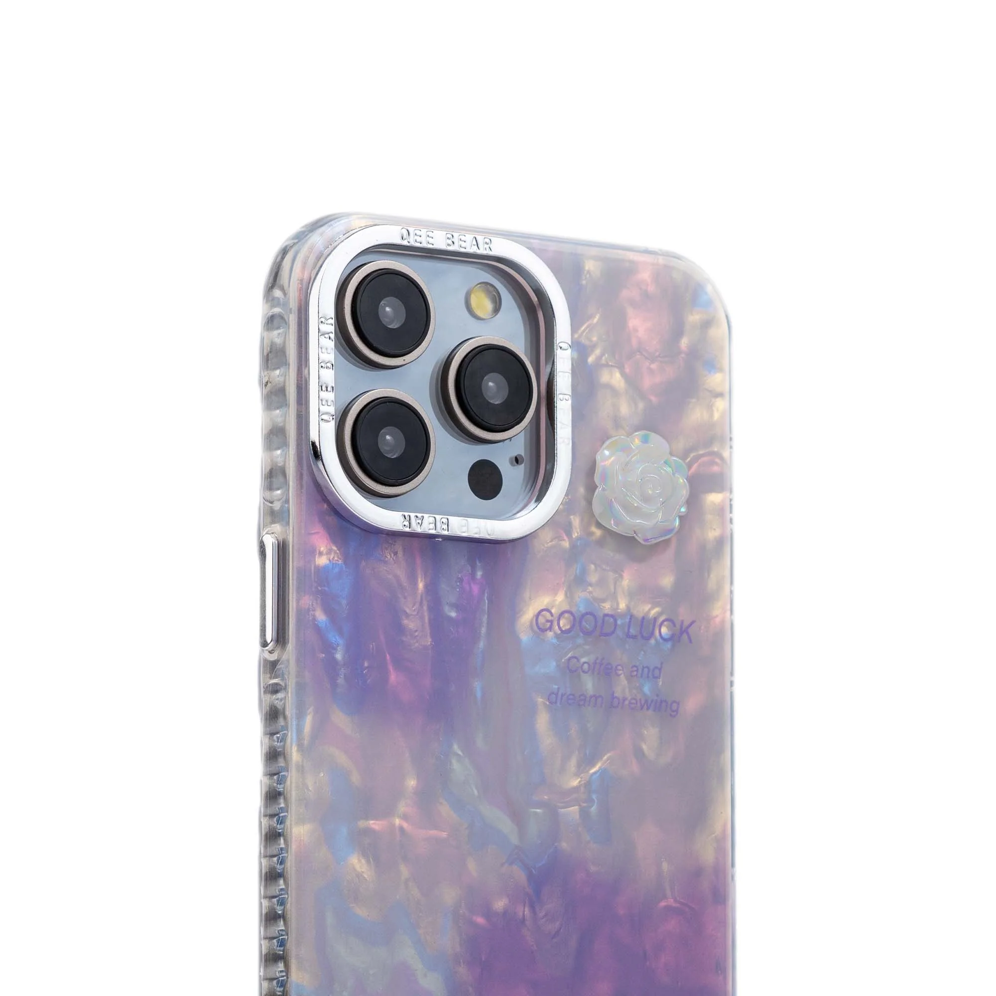 Luxury Purple Marble Back Cover for Apple iPhone 15 Pro Max - Image 5