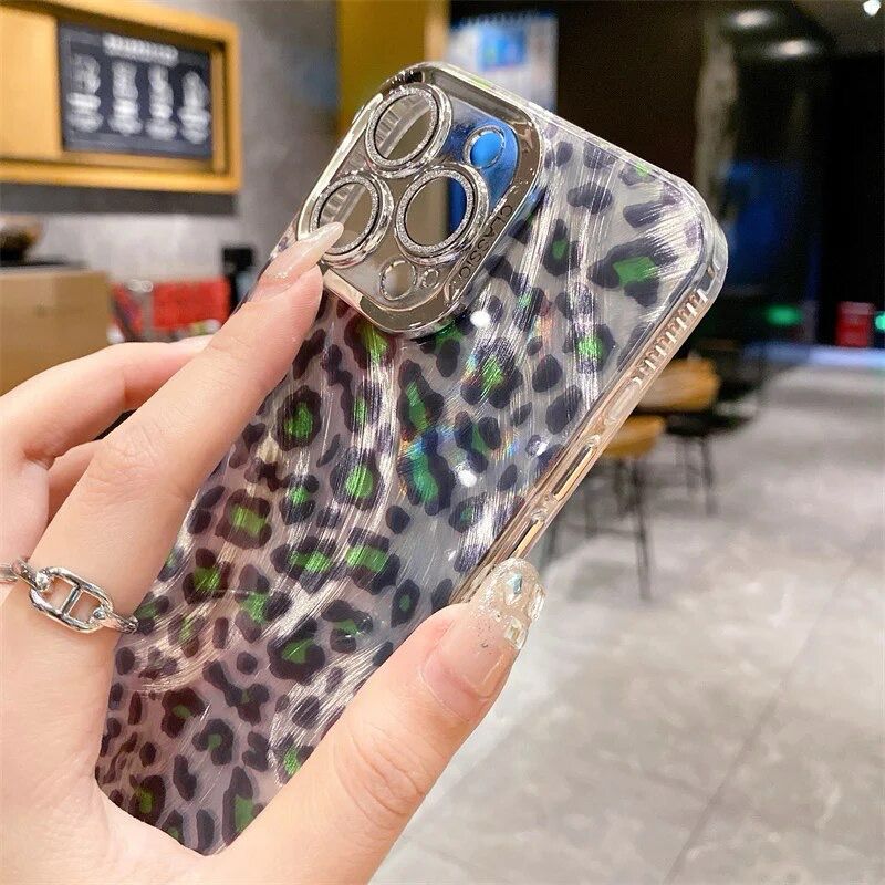 Luxury Shiny leopard Print Back Cover for Apple iPhone 14 Pro Max - Image 5