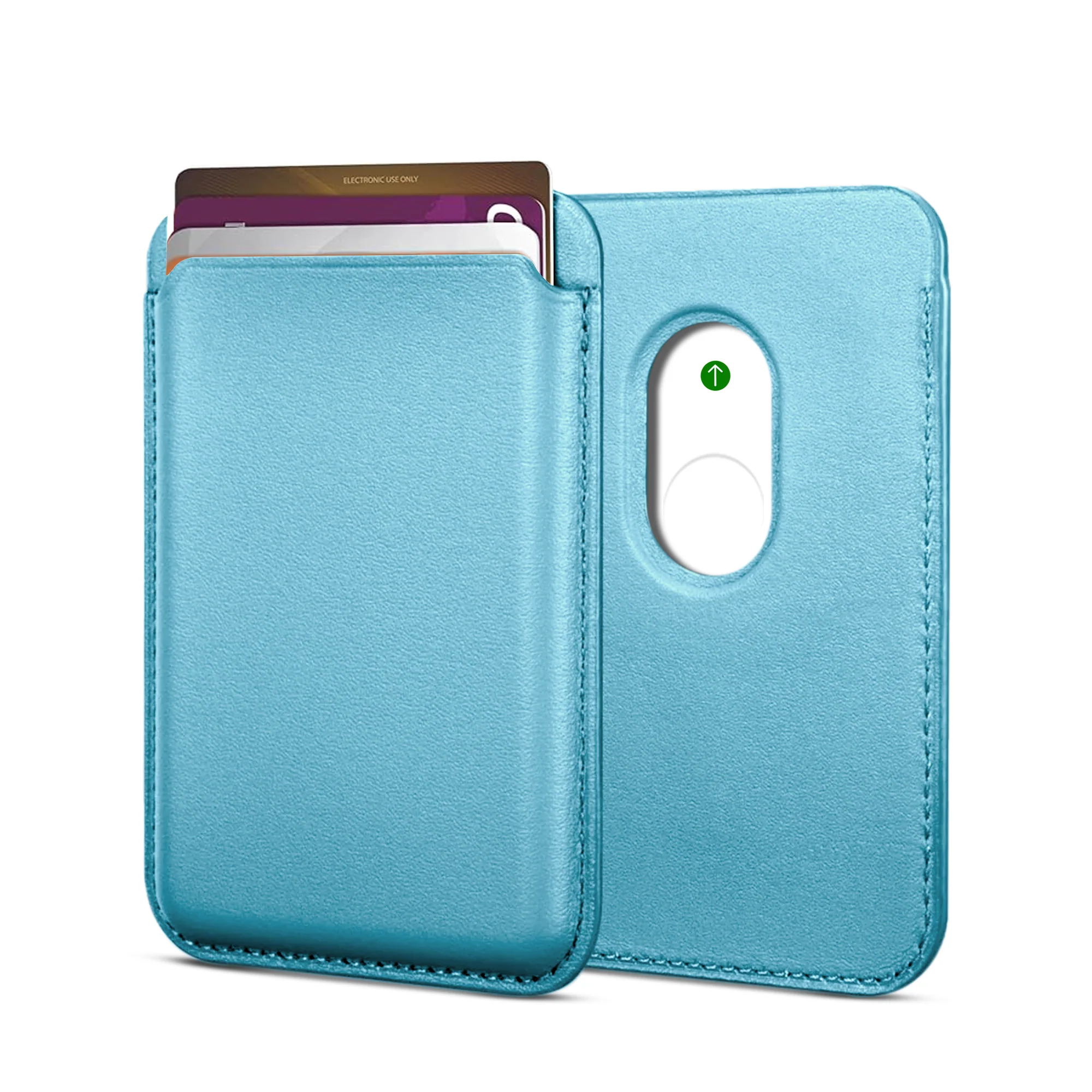Magnetic Card Leather Wallet Holder Designed for Wireless Charging Support Compatible with Back Case - Image 18