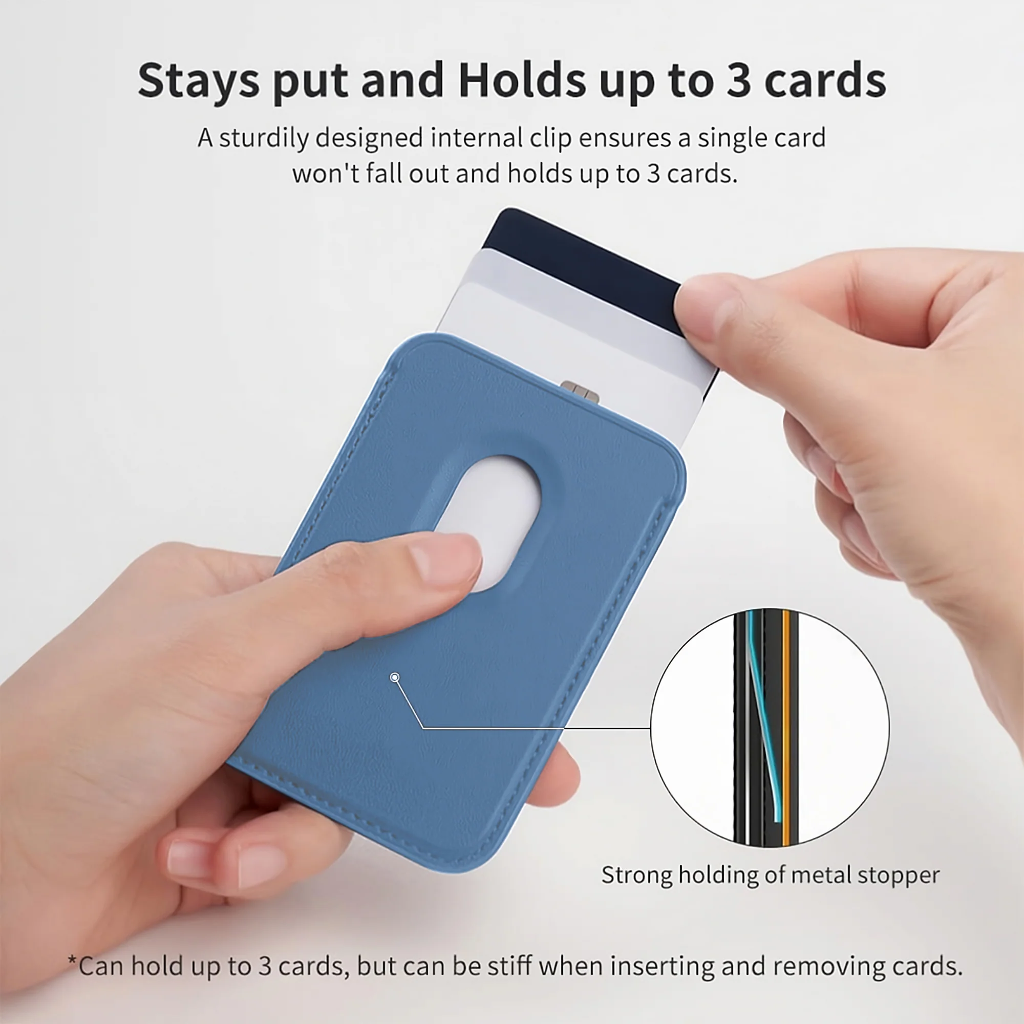Magnetic Card Leather Wallet Holder Designed for Wireless Charging Support Compatible with Back Case - Image 32