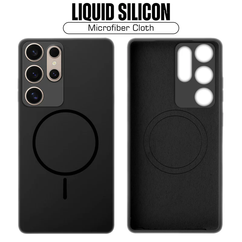 Wireless Charging Support Compatible Liquid Silicone Case For Samsung S25 Ultra 5G With Camera Protection - Image 10