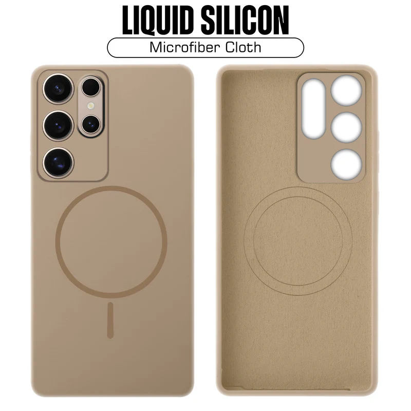 Wireless Charging Support Compatible Liquid Silicone Case For Samsung S25 Ultra 5G With Camera Protection - Image 28