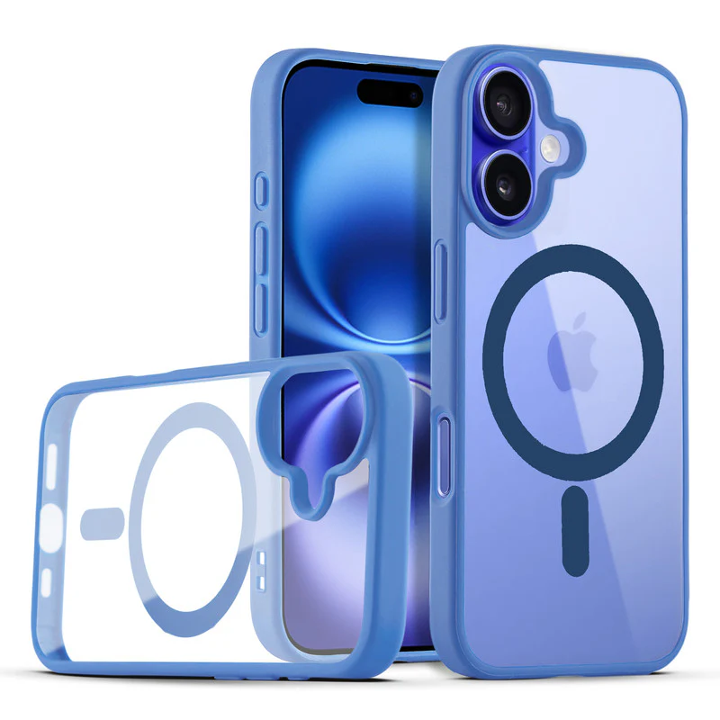 Wireless Charging Support Compatible Transparent Back with Soft Silicone Edge Back Cover For Apple iPhone 16 - Image 15