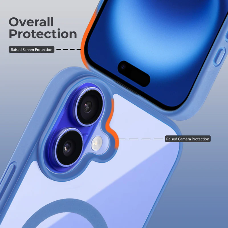 Wireless Charging Support Compatible Transparent Back with Soft Silicone Edge Back Cover For Apple iPhone 16 - Image 21