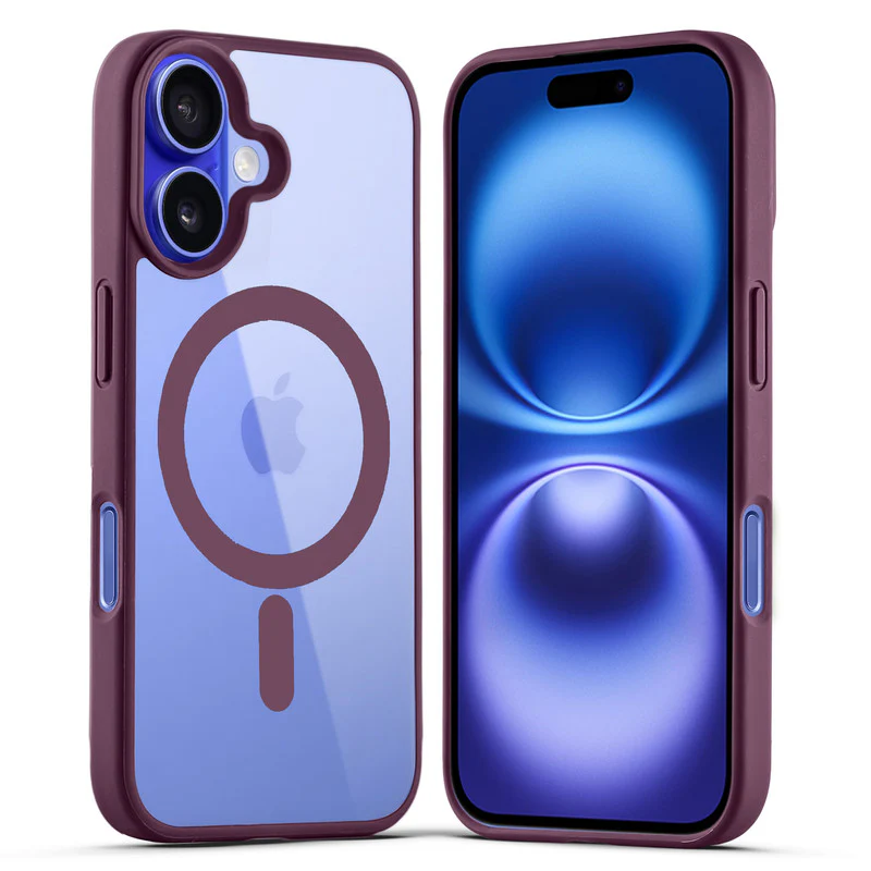 Wireless Charging Support Compatible Transparent Back with Soft Silicone Edge Back Cover For Apple iPhone 16 - Image 40