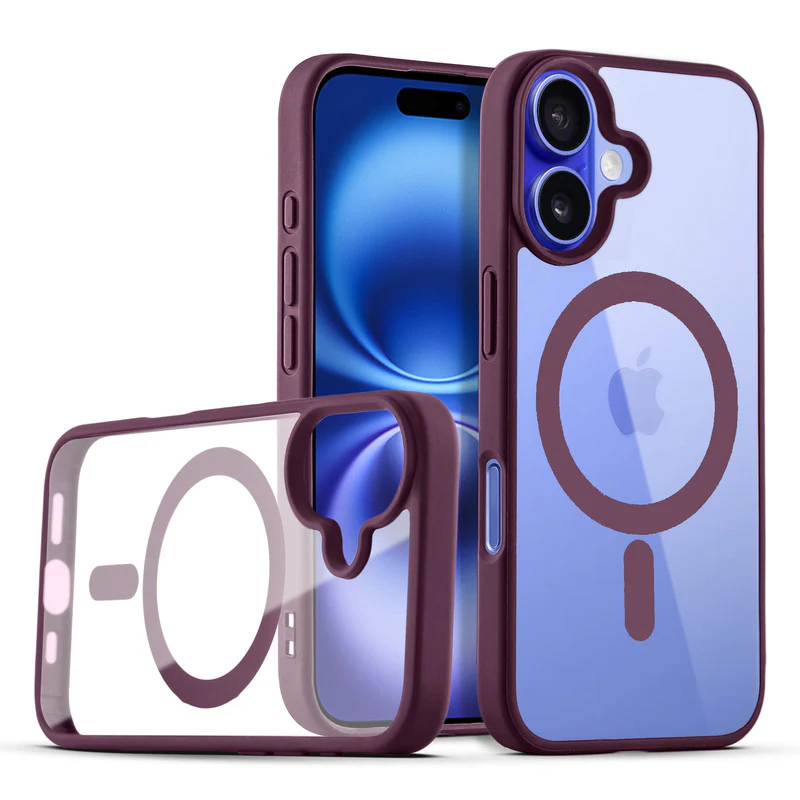 Wireless Charging Support Compatible Transparent Back with Soft Silicone Edge Back Cover For Apple iPhone 16 Plus - Image 22