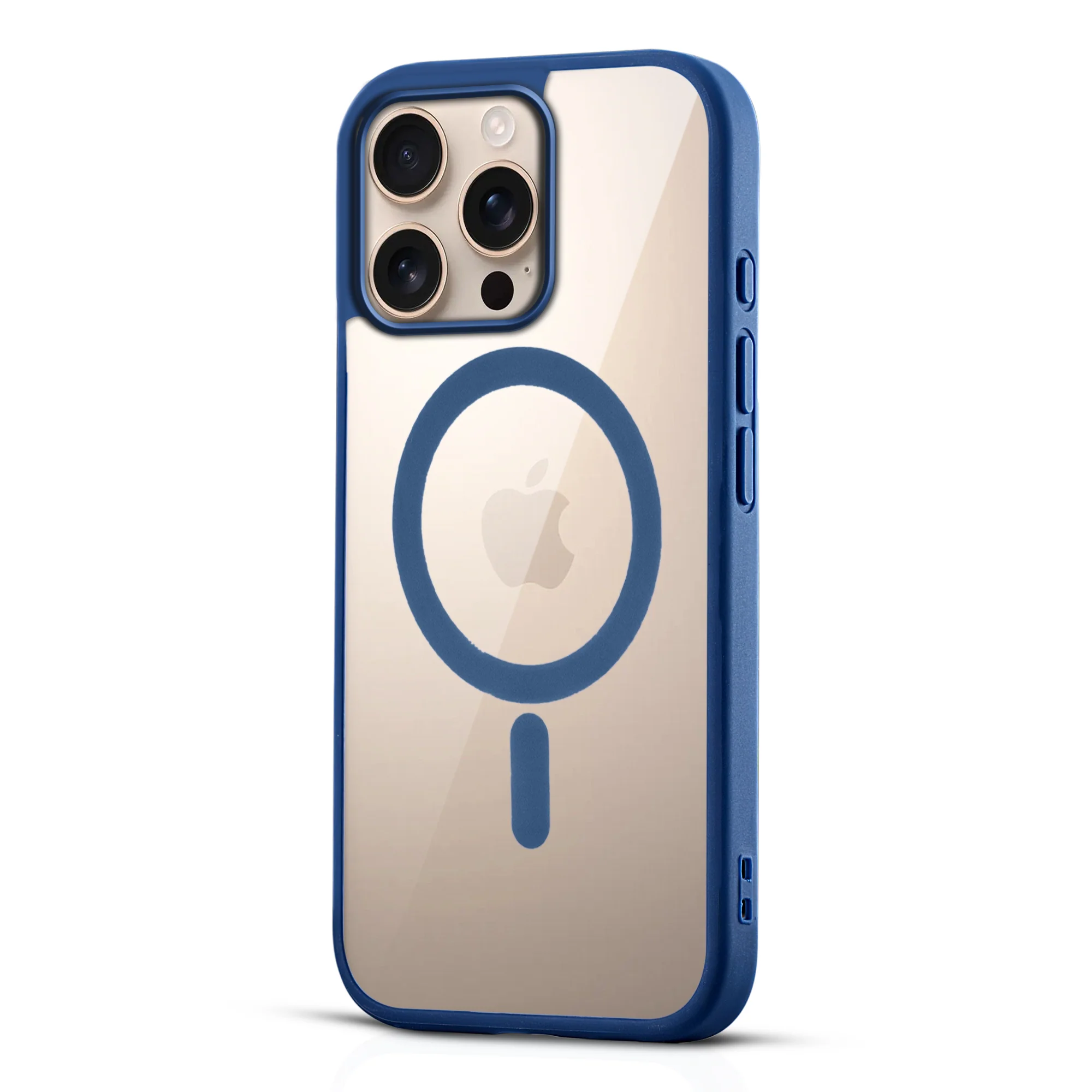 Wireless Charging Support Compatible Transparent Back with Soft Silicone Edge Back Cover For Apple iPhone 16 Pro - Image 28