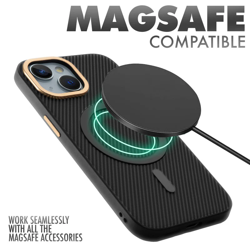 Wireless Charging Support Ready Checks Printed Back Case For Apple iPhone 15 with Enhanced Grip