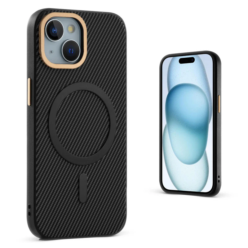 Wireless Charging Support Ready Checks Printed Back Case For Apple iPhone 15 with Enhanced Grip - Image 6