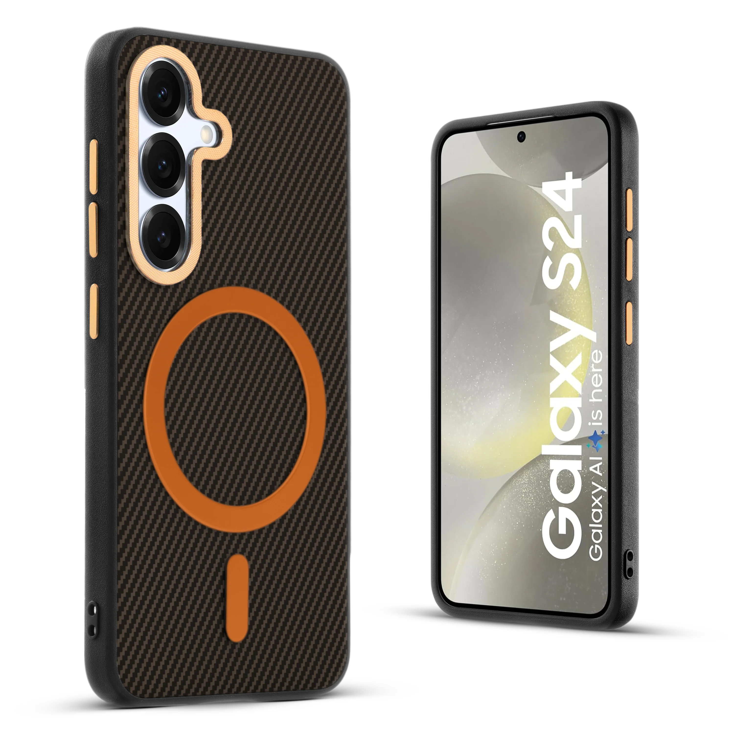 Wireless Charging Support Ready Checks Printed Back Case For Samsung S24 5G with Enhanced Grip - Image 15