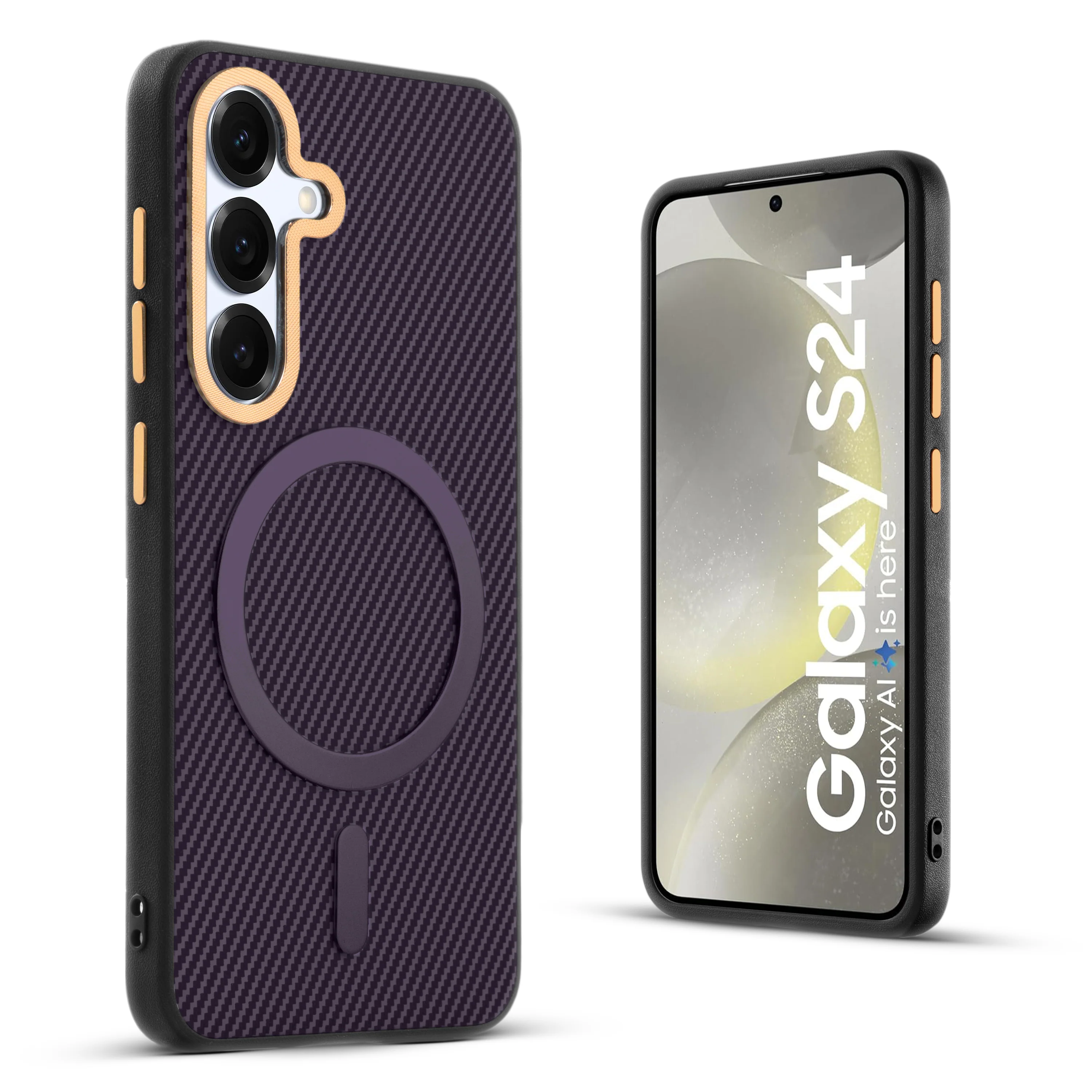 Wireless Charging Support Ready Checks Printed Back Case For Samsung S24 5G with Enhanced Grip - Image 21