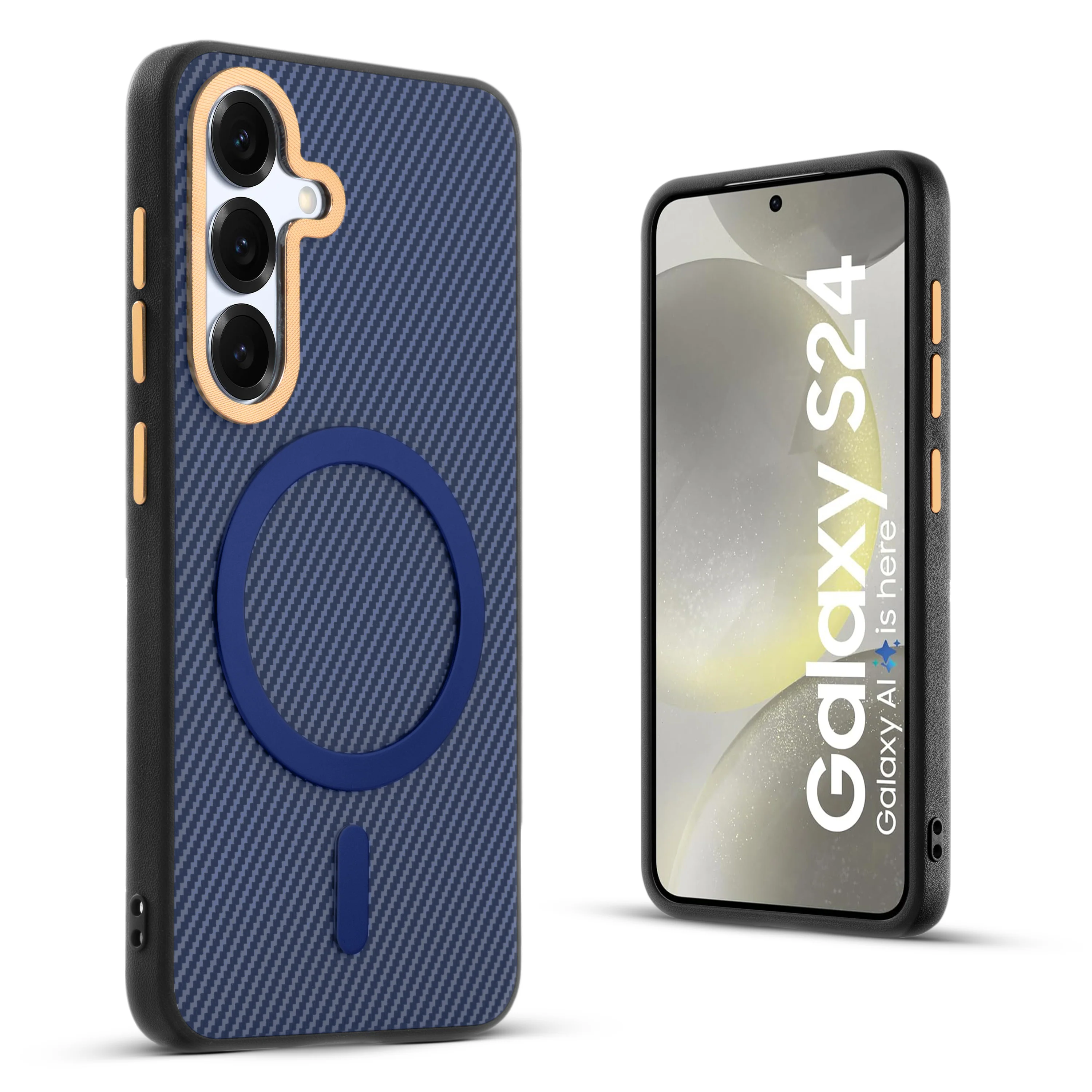 Wireless Charging Support Ready Checks Printed Back Case For Samsung S24 5G with Enhanced Grip - Image 27