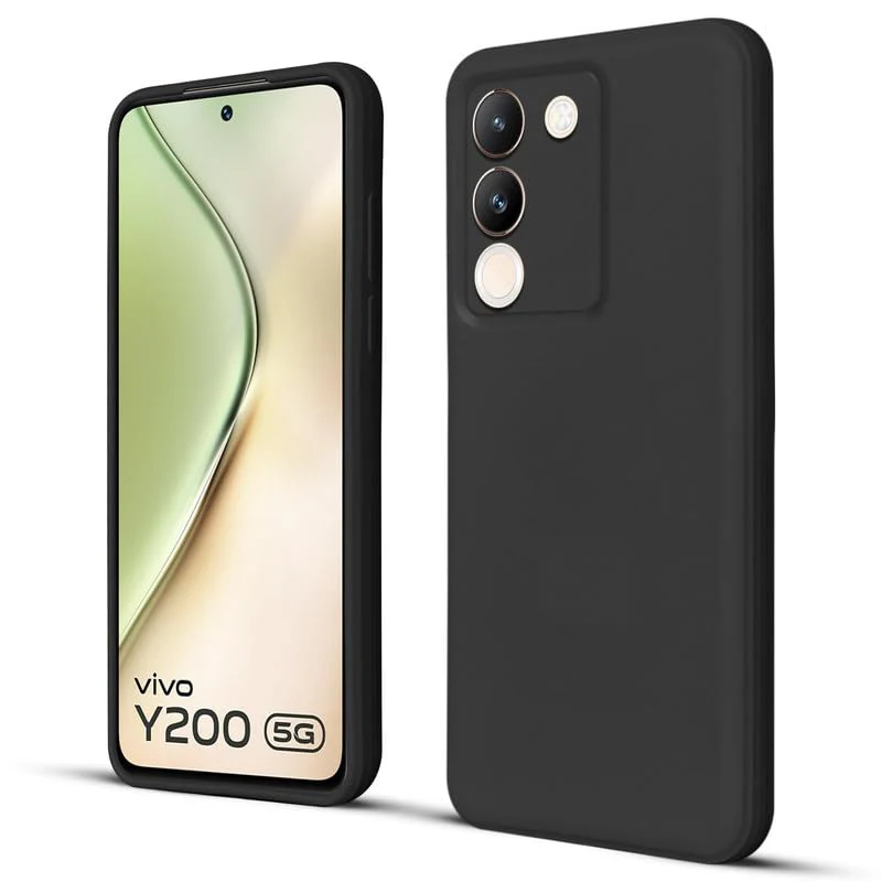 Matte Soft Silicone Back Cover for Vivo Y200 5G - Image 3