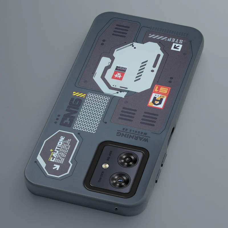 Mechanical Circuit Print Hard Back Cover For Motorola G54 5G - Image 46