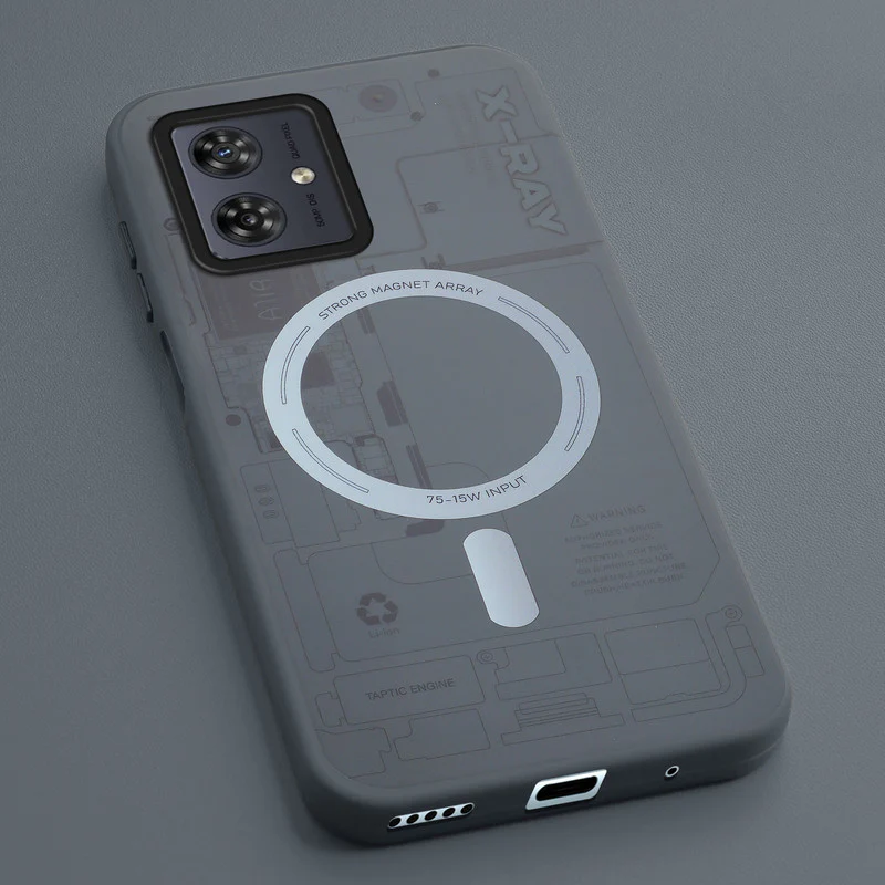Mechanical Circuit Print Hard Back Cover For Motorola G54 5G - Image 51