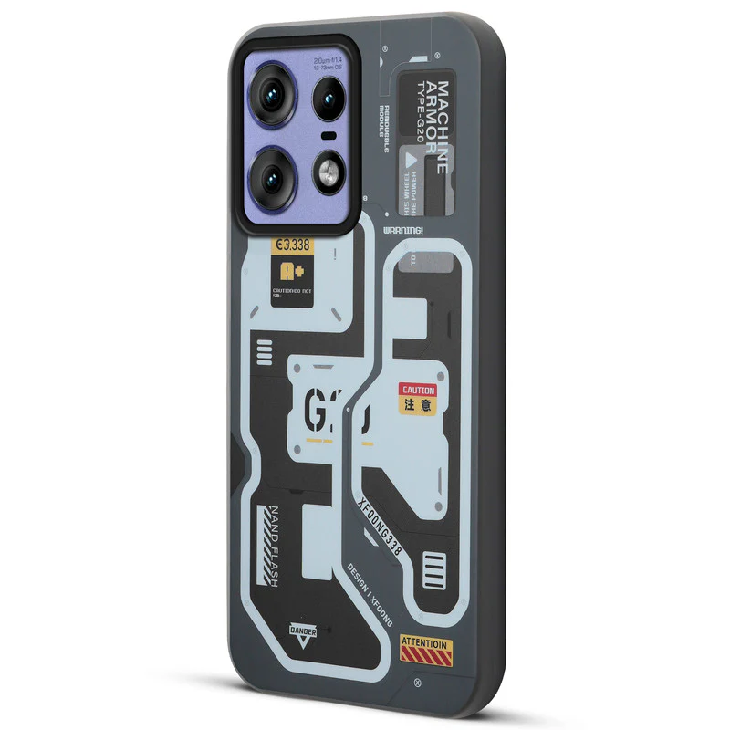 Mechanical Circuit Print Hard Back Cover For Motorola Edge 50 Pro 5G - Image 4