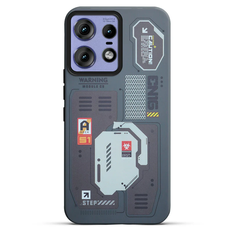 Mechanical Circuit Print Hard Back Cover For Motorola Edge 50 Pro 5G - Image 49