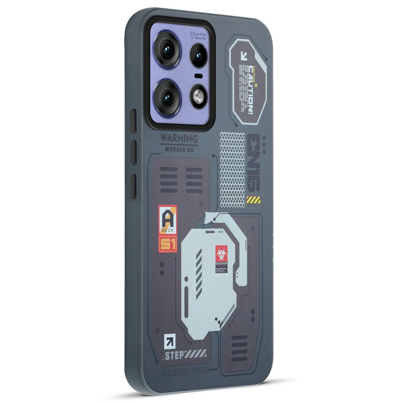 Mechanical Circuit Print Hard Back Cover For Motorola Edge 50 Pro 5G - Image 51