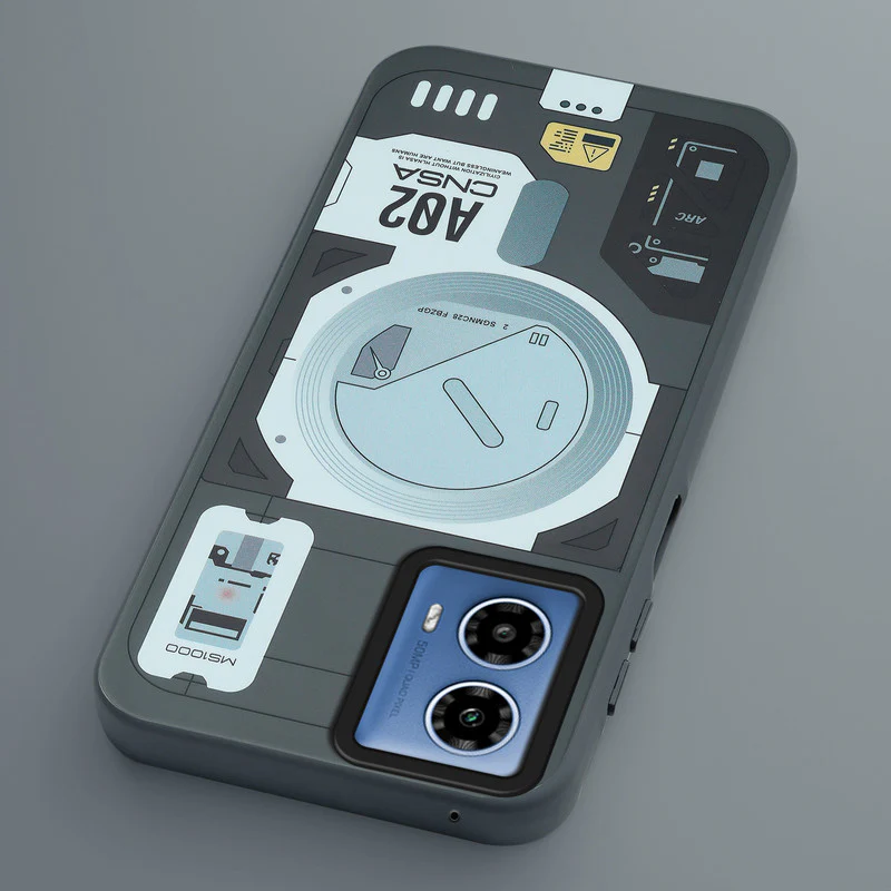 Mechanical Circuit Print Hard Back Cover For Motorola G34 5G - Image 15