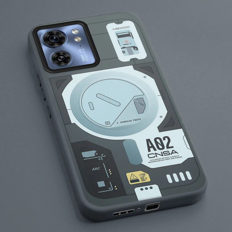 Mechanical Circuit Print Hard Back Cover For Motorola Edge 40 5G - Image 20