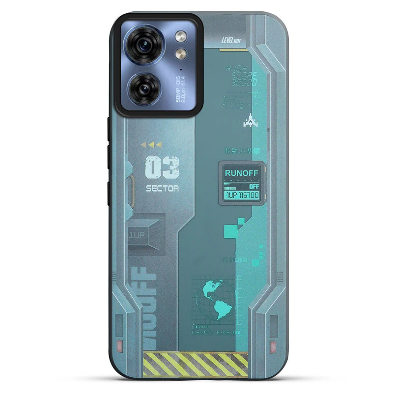 Mechanical Circuit Print Hard Back Cover For Motorola Edge 40 5G - Image 27
