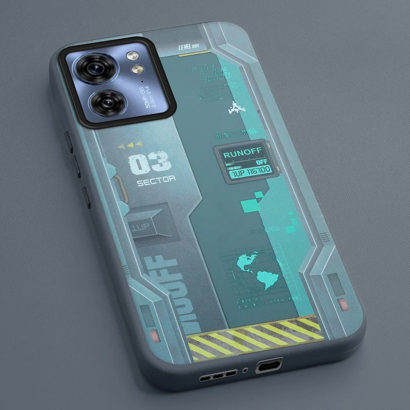 Mechanical Circuit Print Hard Back Cover For Motorola Edge 40 5G - Image 30