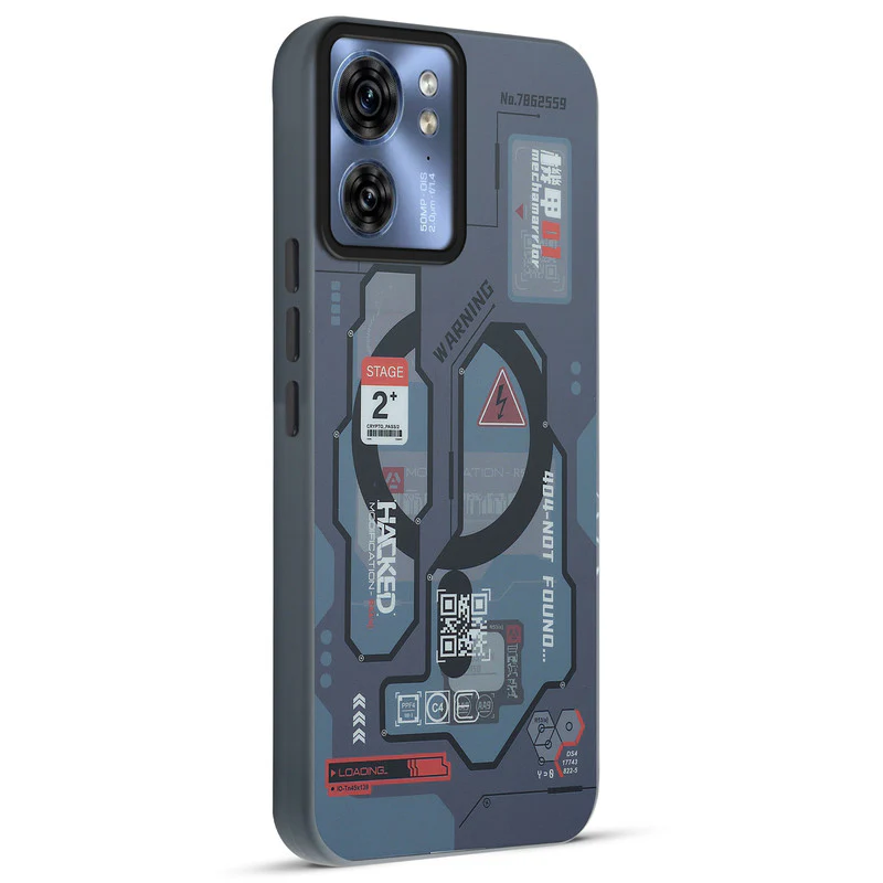 Mechanical Circuit Print Hard Back Cover For Motorola Edge 40 5G - Image 38