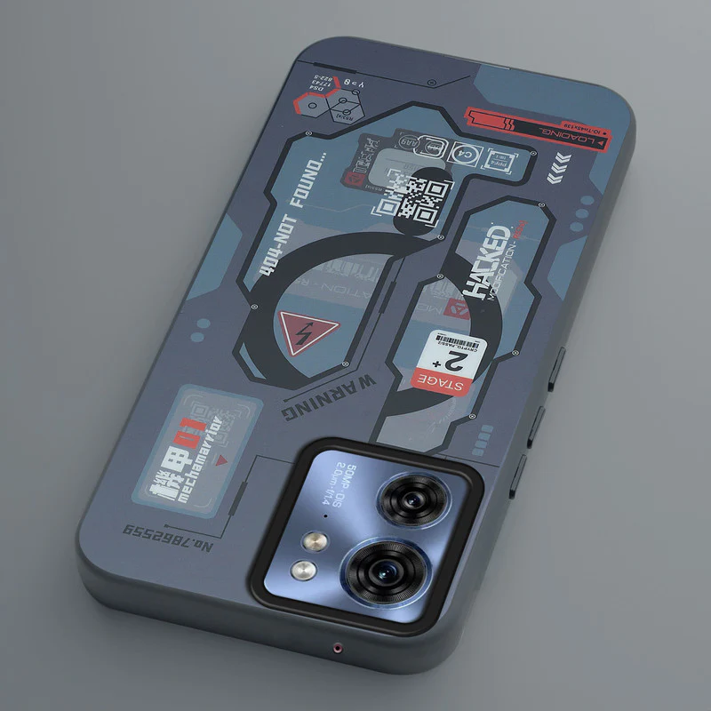 Mechanical Circuit Print Hard Back Cover For Motorola Edge 40 5G - Image 41